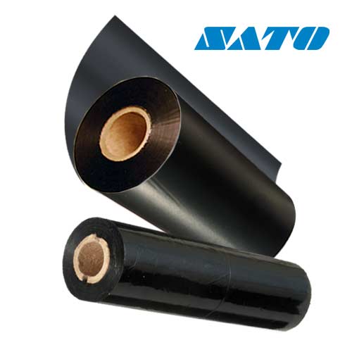 SATO 4.33 x 243ft Black Wax/Resin Ribbon [Wound Out] SWR05-J-11074