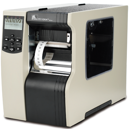 Zebra R110Xi4 TT Printer [203dpi, Ethernet, Rewind/Peeler, RFID Encoder, BAA/TAA Compliant] R12-801-00000-GA