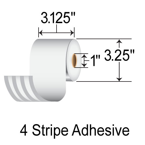 BCF 3.125" x 240' Liner-free DT Receipt Paper MS3182402GO4S