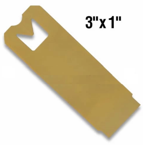 BarcodeFactory 3x1 Thermal Hang Tags Single Roll BAR-HS3X1-TN-EA