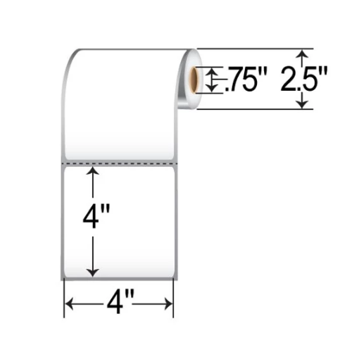 Zebra Z-Perform 1000D 4x4  DT Label [Perforated] 10026374