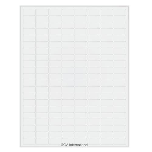 LabTAG 0.94" x 0.5" Autoclave-Resistant Labels (8.5″ x 11″ Sheet Size) AKA-12WH