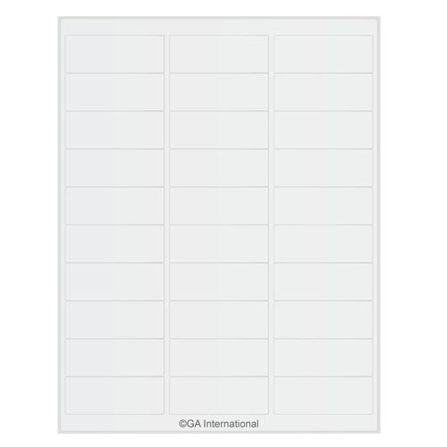 LabTAG 2.63" x 1" Autoclave Labels (8.5″ x 11″ Sheet Size) AKA-3WH