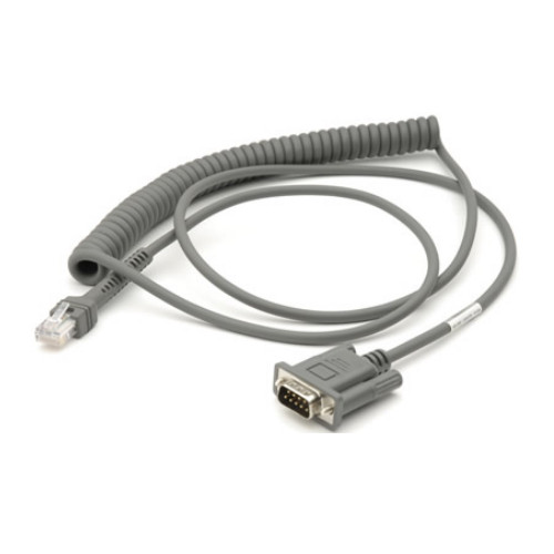 Zebra RS232 9ft Coiled Cable CBA-R09-C09ZAR