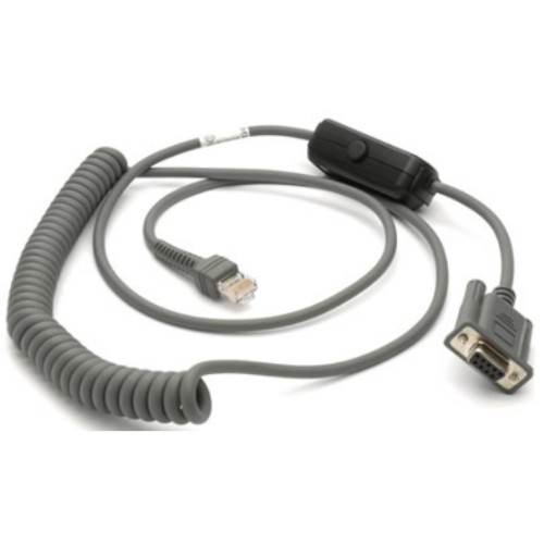 Zebra RS232 7ft Coiled Cable CBA-R31-C09ZAR