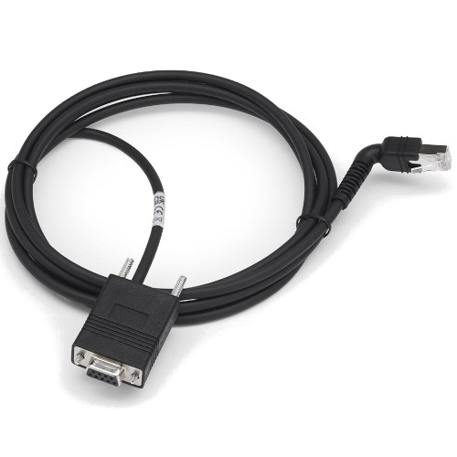 Zebra DS55 RS-232 Cable [7 feet. w/ Right Angle Connector] CBL-R20755-01