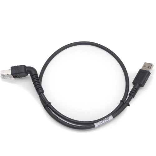 Zebra DS55 USB Cable [2 feet. w/ Right Angle Connector] CBL-U20255-01