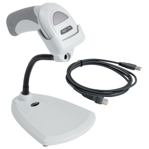 Code CR1500 Barcode Scanner [6ft Straight USB Cable, CodeShield] CR1500-K101-C500-US2