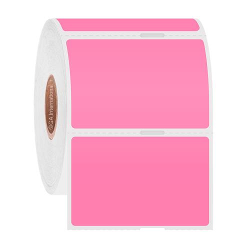 LabTAG UbiCling 2.125x1.375  TT Label [Cling, Perforated, Notched, Pink] GFS-551NOTC1-0.5PI