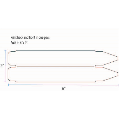 BarcodeFactory 6x1 Inkjet Plastic Pot Stakes IHT-6-2-1000-4-3