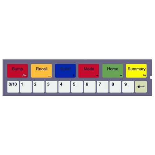 Logic Controls KB1700 Programmable Bump Bar KB1700D-BK