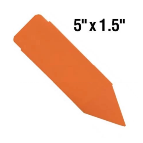 BarcodeFactory 5x1.5 Thermal Orange Pot Stakes Single Roll BAR-SS5X15-OR-EA