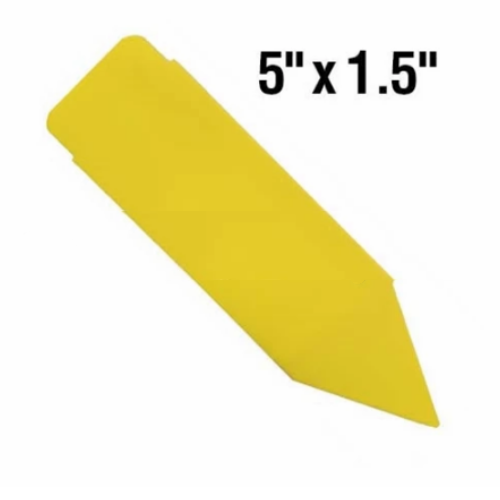 BarcodeFactory 5x1.5 Thermal Yellow Pot Stakes Single Roll BAR-SS5X15-YE-EA