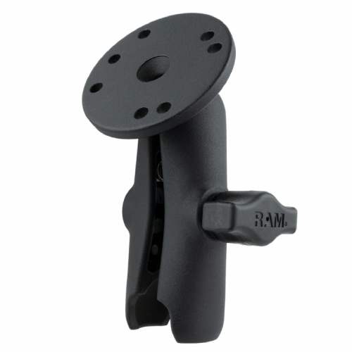 RAM Double Socket Arm w/Round Plate RAM-B-103U