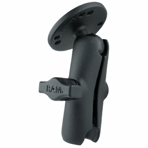 RAM Double Socket Arm w/Round Plate RAM-B-103U