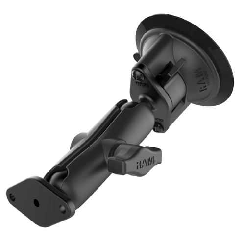 RAM Twist-Lock Suction Cup Double Ball Mount RAM-B-166U