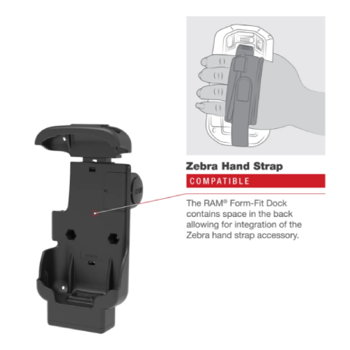 RAM Form-Fit Holder [Zebra TC73/TC78] RAM-HOL-ZE17-NP-1U