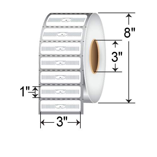 BarcodeFactory 3 x 1 EOS-430 M730 RFID Label [ARC Approved] TT31-P-RFID-EOS430-BAR