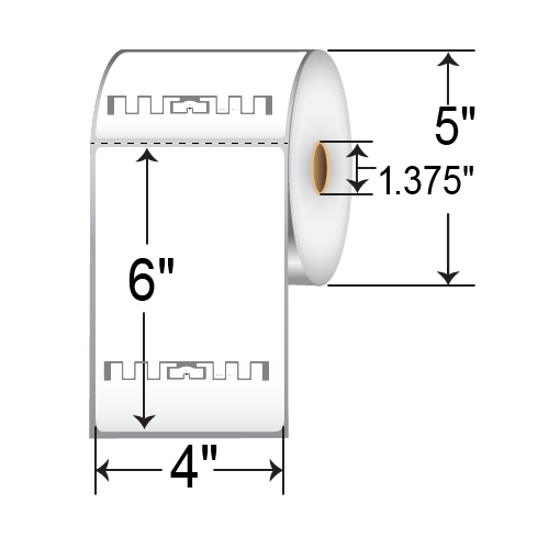 Thermamark 4x6 TT RFID Label 4313732