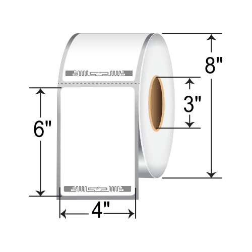 BarcodeFactory 4x6 RFID Label [EOS-450 (M730)] RFT-4-6-EOS450-800-3