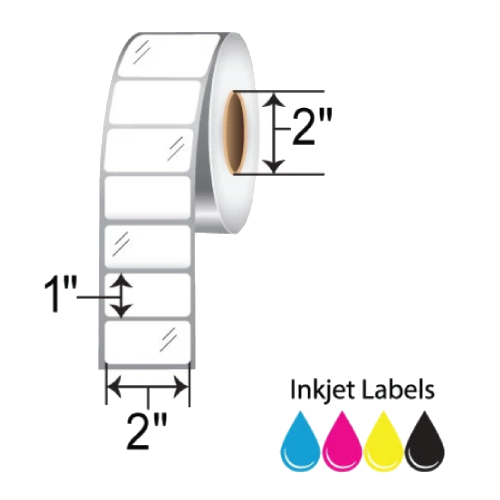 Barcodefactory 2x1  Inkjet Label BAR-2X1-IJ-GL