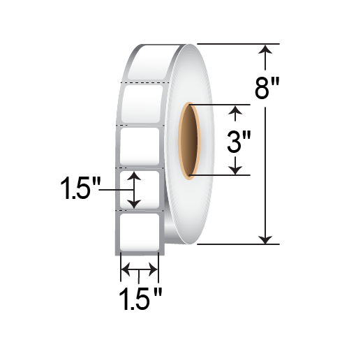 Barcodefactory Labels 1.5 x 1.5 RT-15-15-3600-3