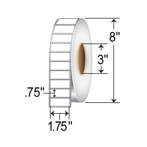 Barcodefactory 1.75 X 0.75 Thermal Labels BAR-RT-175-75-3-EA