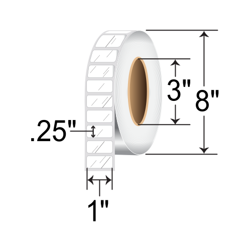 BarcodeFactory Electronic Component Labels [Non-Perforated] ECL3553-10-BAR