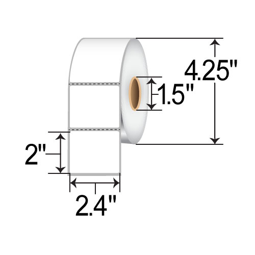 Cognitive 2.4 x 2 Direct Thermal Paper Label 03-02-1820