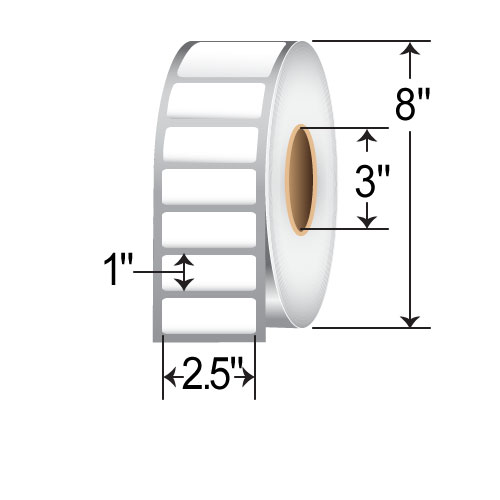 Honeywell 2.5 x 1 Direct Thermal Paper Label E06142