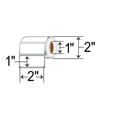 Zebra 2x1 TT PolyPro Label [Mobile, Non-Perforated] 82414