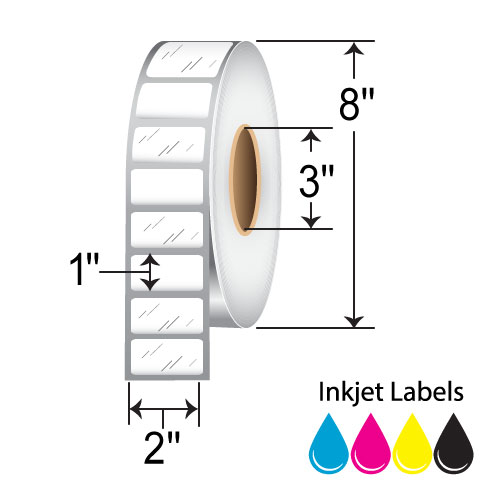 Barcodefactory 2X1 Oil-Tack Label [Perforated] 2X1-OILTACK-3