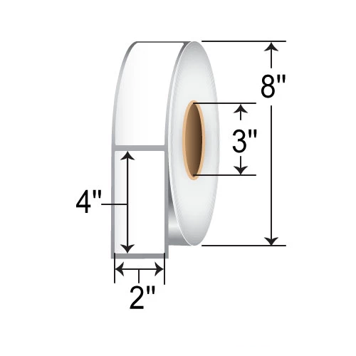 Zebra 2x4 TT Polyester Label [Non-Perforated] 10011699