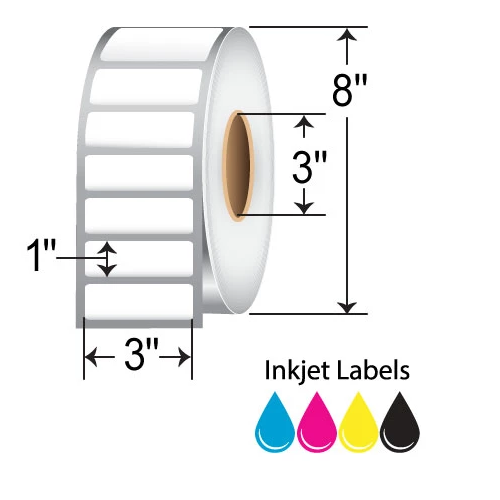 BarcodeFactory 3x1 Inkjet Label [Non-Perforated] L-IJ-MP315580R-38