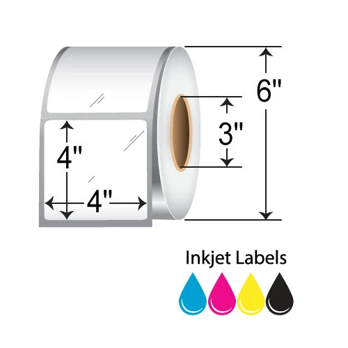 Primera 4x4 Inkjet Label [No Perforation] 073324