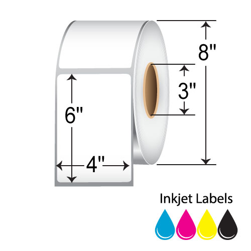 BarcodeFactory 4x6 Inkjet Label [Non-Perforated] RIJM-4-6-1025-3