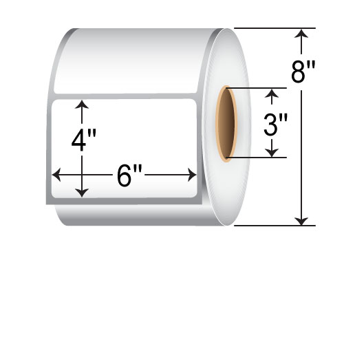 BarcodeFactory 6x4 TT Labels [Non-Perforated] TH64-1