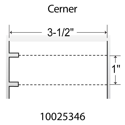 Zebra Z-Select 4000D 3.5x1  DT Label [Premium Top Coated, Perforated, Notched] HC10000684